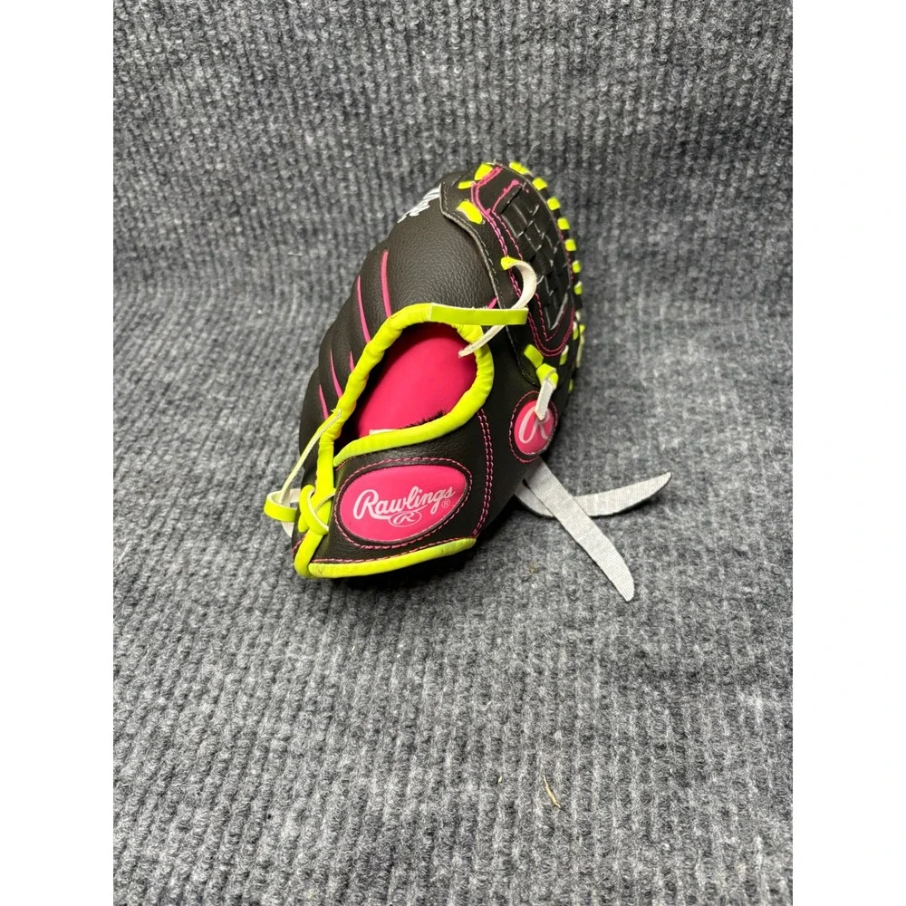 Rawlings Players Series 9.5 Inch Youth Baseball Glove Pink Yellow WPL95DSP